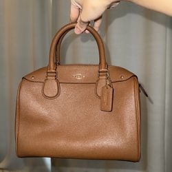 Coach brown crossbody purse 