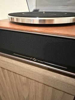 1 BY ONE Vinyl Record Player with Built-in Speakers, Belt-Drive Turntable