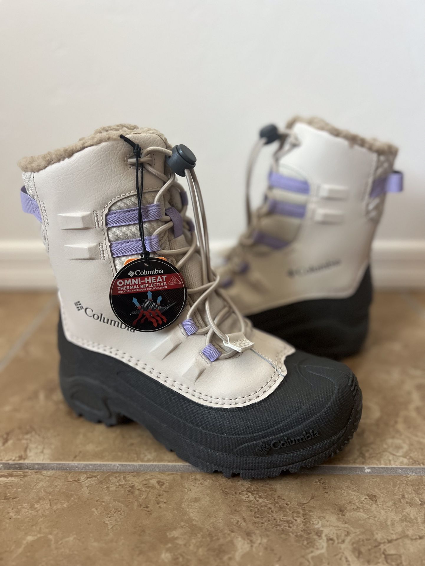 Columbia Youth Girls Hiking Snow Boots Bugaboot Celsius Size 3