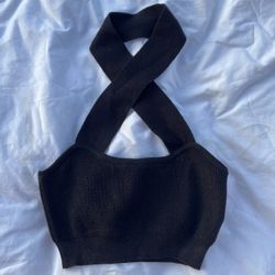 Black Halter Top