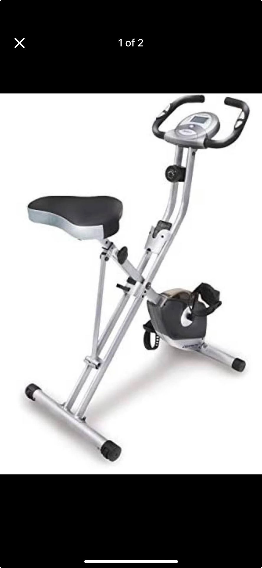 Exerpeutic Folding Magnetic Upright Bike With Pulse