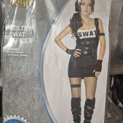 Sultry Swat Officer Halloween Costumes Adults