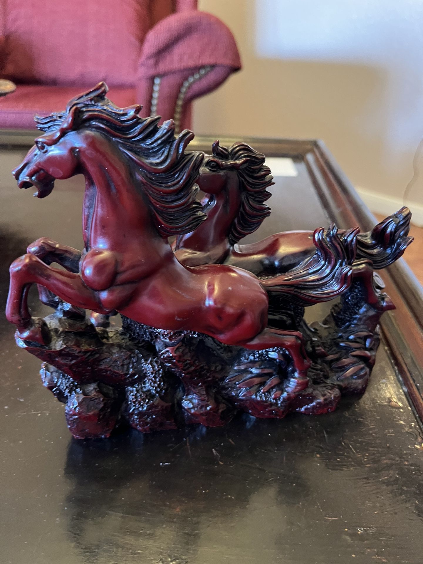 Vintage Wild Stallion Horses Figurines