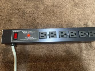 Vintage Archer Metal 6-Outlet Power Strip - Excellent Condition / Tested