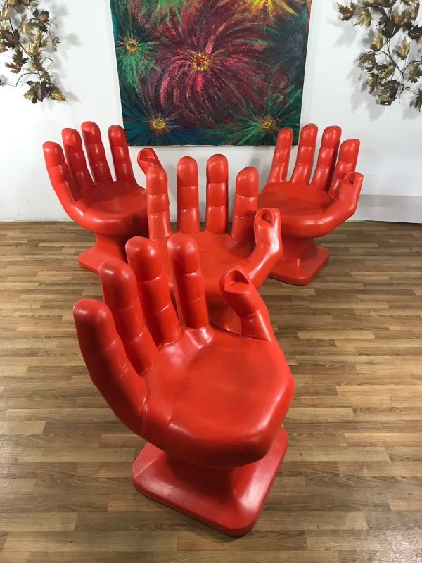 Mid century plastic hand chairs by RMIC for Sale in Los Angeles