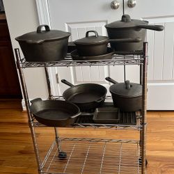 fourteen Cast Iron Cookware Set 