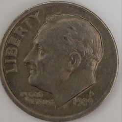 1989 P- mint Dime A must look at for collectors
