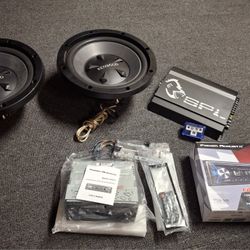 SPL Amplifier,Stereo W/Bluetooth/CD/MP3,12"Kenwood Speakers,everything For $260
