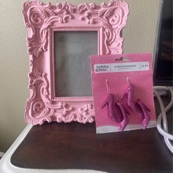 Cute Pink Frame High heels Tree Orinmants 