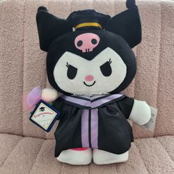 Kuromi graduation plush 35cm