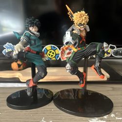 Deku And Bakugo Figures 