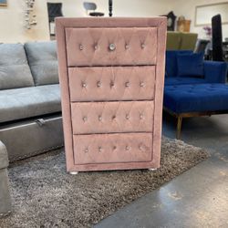 Pink Velvet Chest