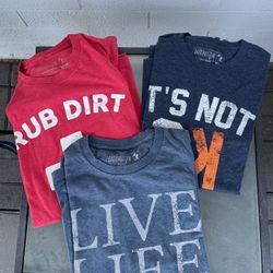 3 Pack Baseballism T-shirt’s Large