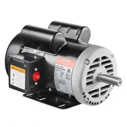 362*5HP Air Compressor Electric Motor, 230V 25 Amps, 56HZ Frame 3450RPM, 7/8" Keyed Shaft, 2.25" Shaft Length, Single Phase, CCW/CW (Factory Setting i