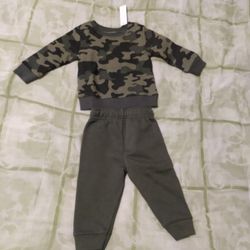 Children's Camo Fleece Set