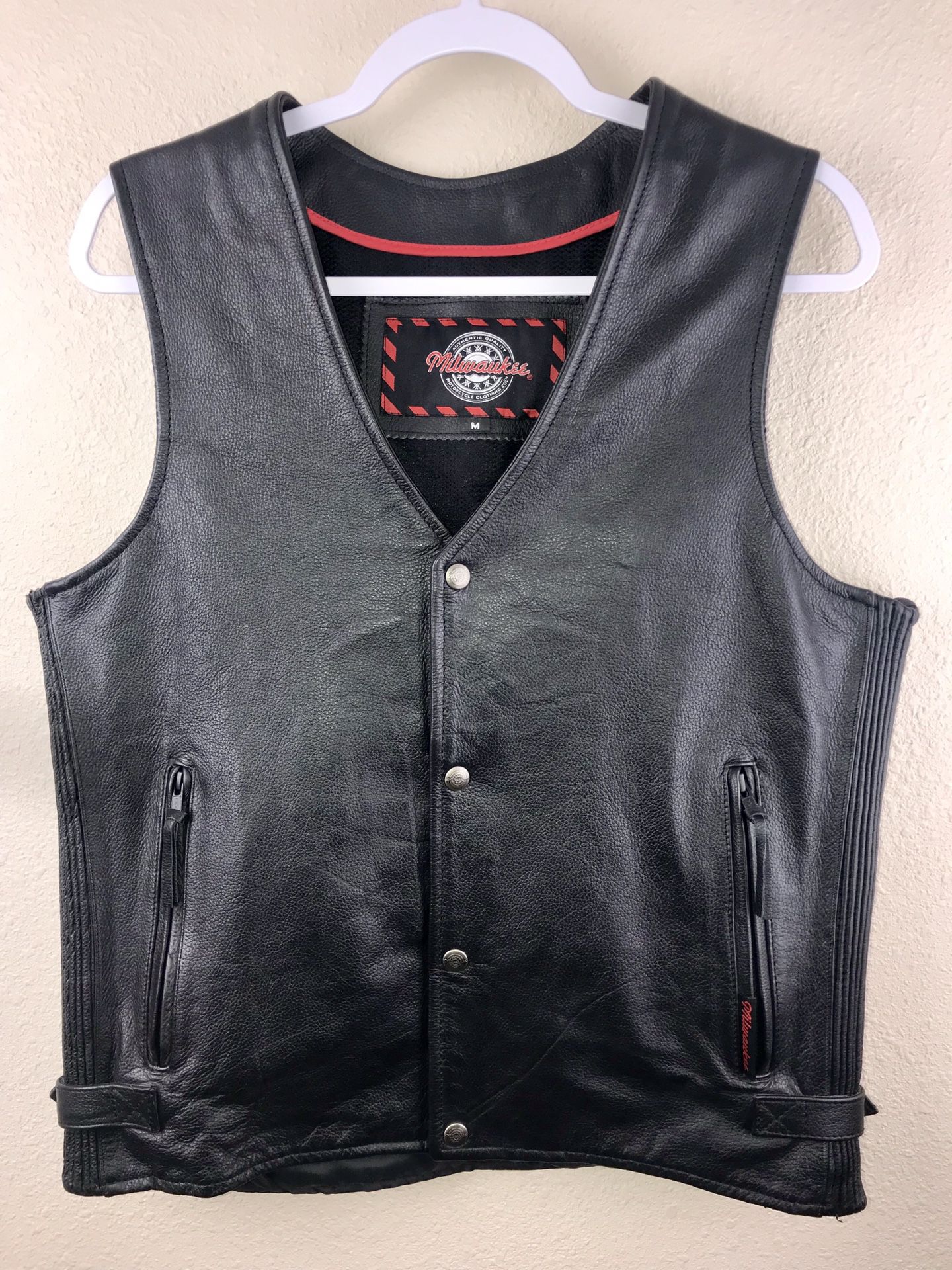 Milwaukee Leather Vest Mens Medium Like New