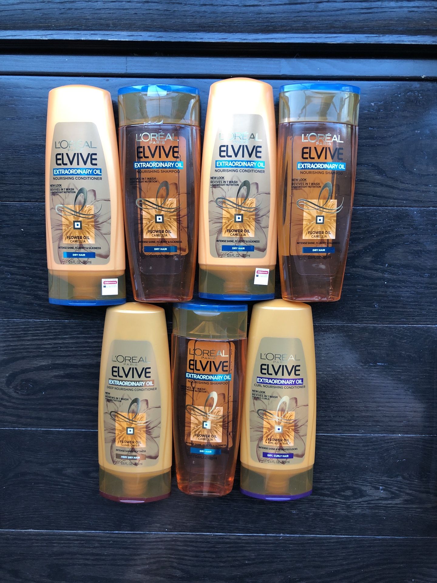 7 L’Oréal Elvive Extraordinary Oil Flower Oil Nourishing Shampoo Conditioner Set