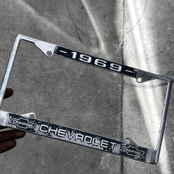 1969 Chevy License Frame 