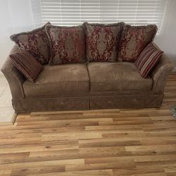 Couch with Large Plush pillows