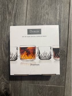 Godinger Silver Dublin Espresso Mugs - Set of 4