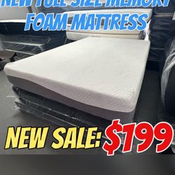 NEW FULL SIZE MEMORY FOAM MATTRESS