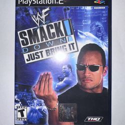 WWF SmackDown: Just Bring It (PS2 PlayStation 2) Complete CIB Tested