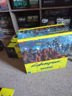 Cyberpunk Gangs of Night City Board Game (like new) all expansions and custom insert