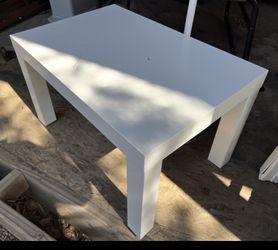 White IKEA side table