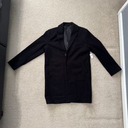 Old Navy Top Coat Overcoat (S) - Black