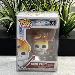 Brand New Ghostbusters Mini Puff On Fire Funko Pop! 