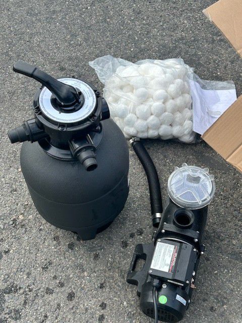 12-in Filter And Pump For The Swimming Pool For $140