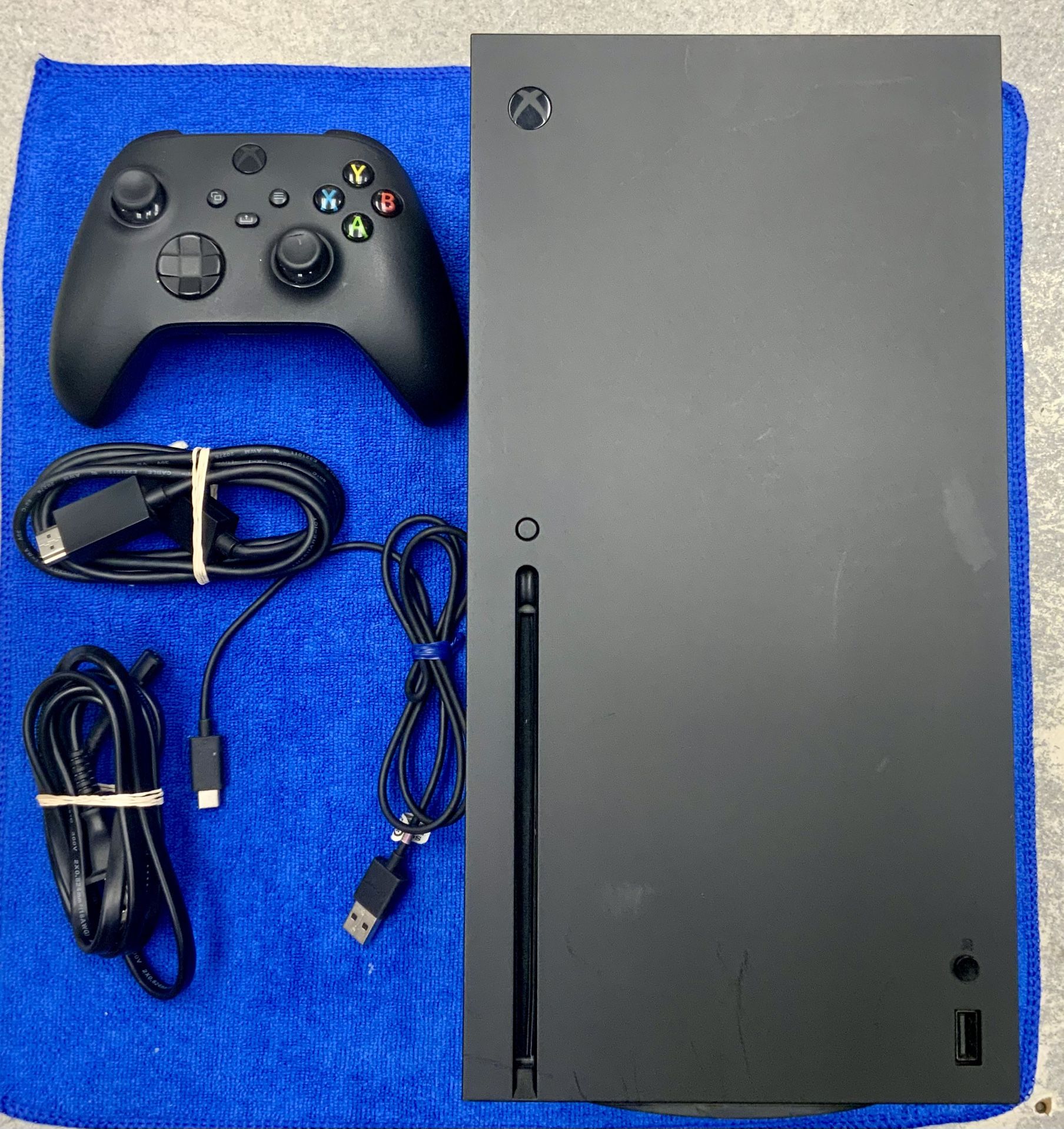Microsoft Xbox Series X Gaming Console 1Tb Storage Memory 1882 Model Wifi Bluetooth Control Joystick Gamer Puzzle Adventure Role Playing Fighting 