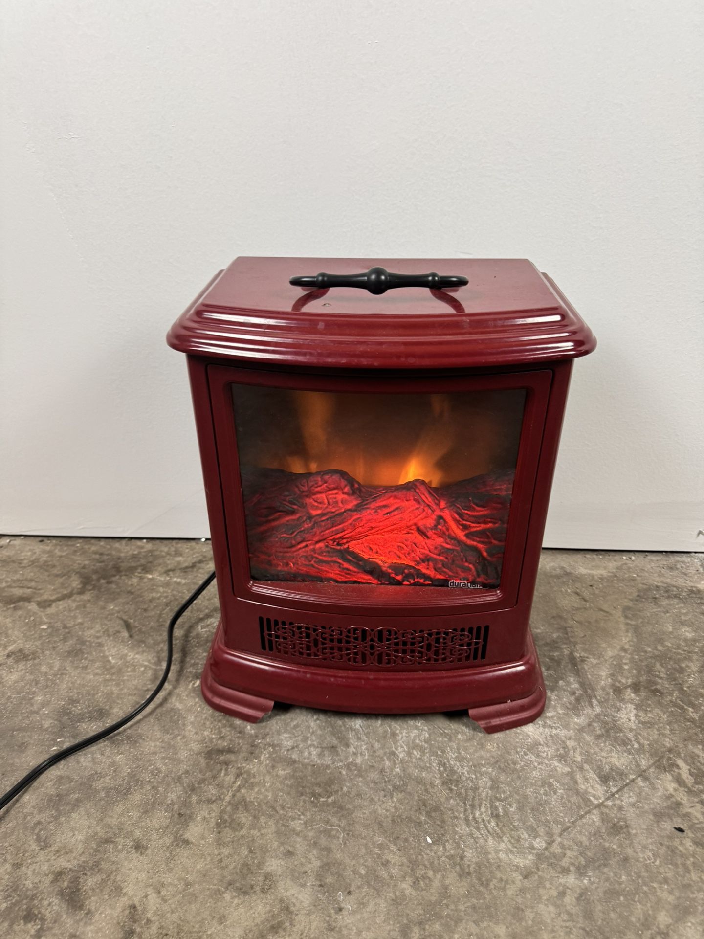 Duraflame Cream Electric Fireplace 3D Flame Effect Heater