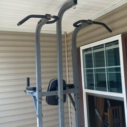 Heavy duty Pull Up & Dip machine with Punching bag