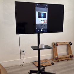 45 inch TCL Roku with stand $300.