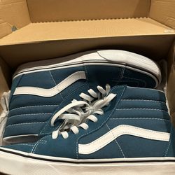 Vans SK8 HI - Like New - Teal Turquoise Color