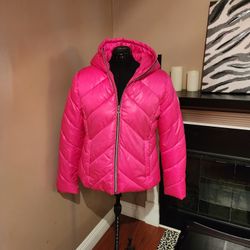 Guess Pink Puffer Jacket XL