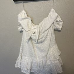 Off The Shoulder White Dress 