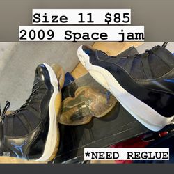 Retro Jordan Space Jams Size 11 NEED REGLUE