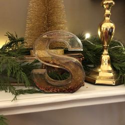 Acrylic Letter With Glitter