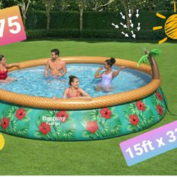 Summer Special 💦 New 15ft X 33" Tropical Easy Set Pool