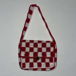 Shoulder Checkered Handbag 