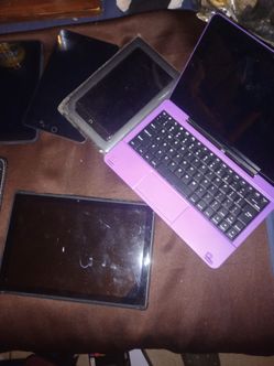 Bunch of tablets 1 laptop tab