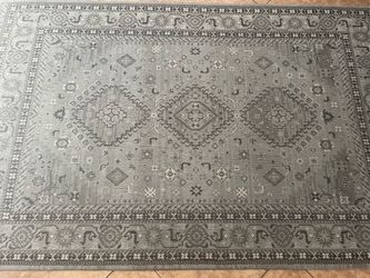 Gray area rug