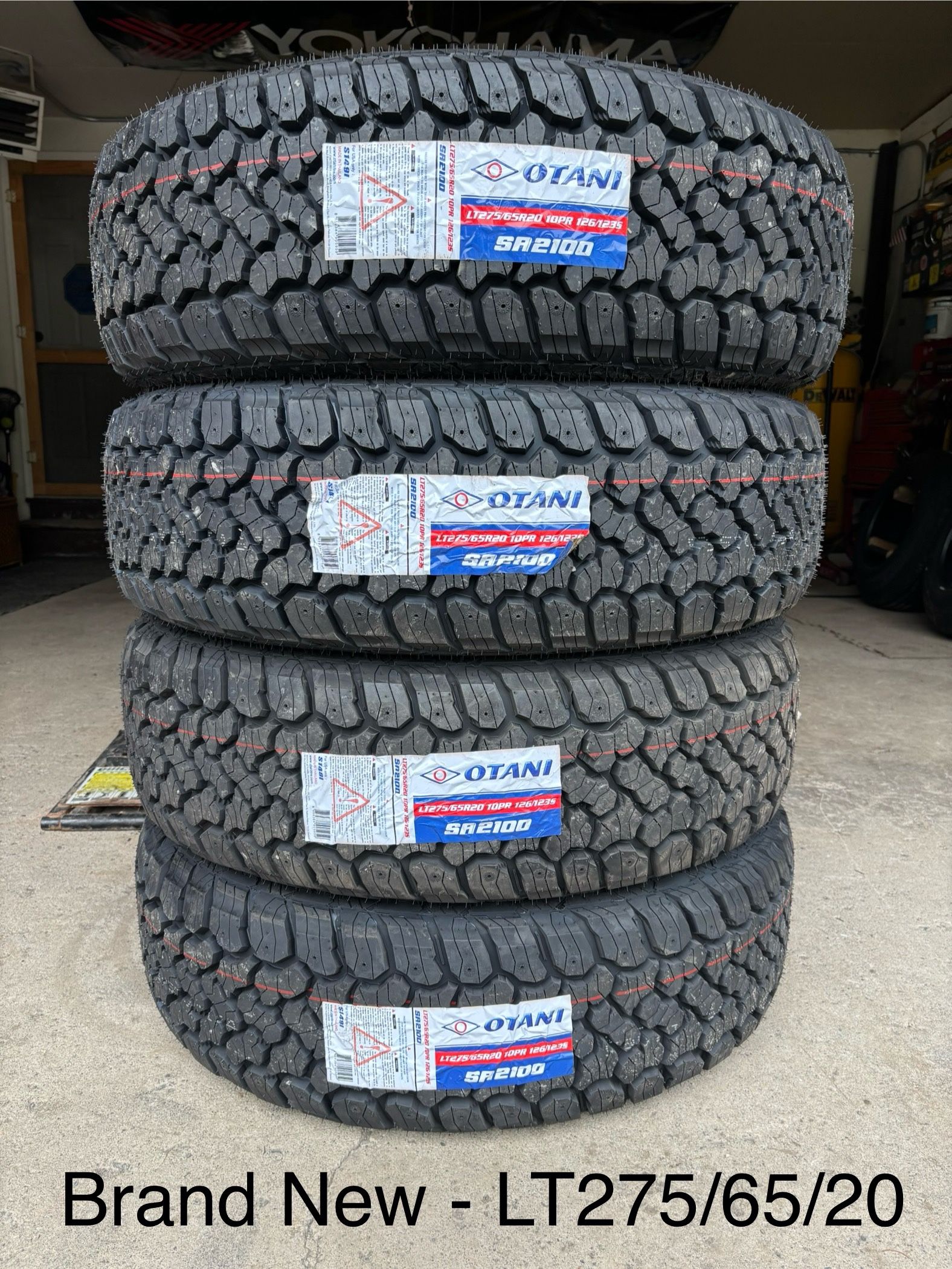 (4) - LT275/65/20 Otani SA2100 A/T Tires