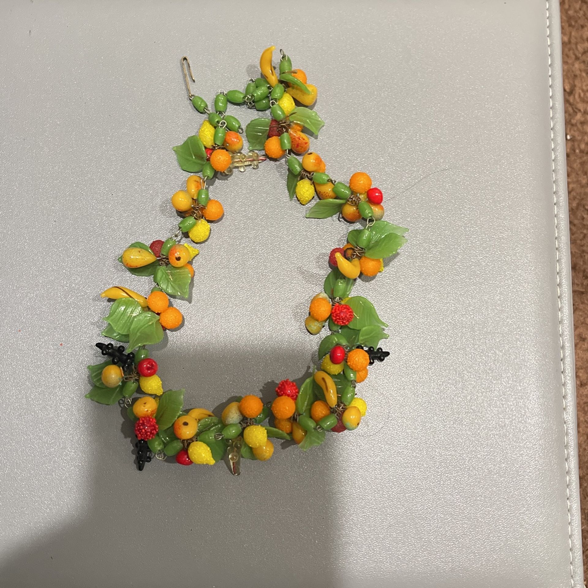 Italian Glass Fruit Necklace