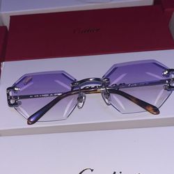 Cartier Purple Glasses