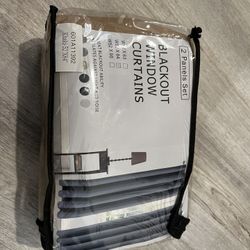 brand new 2 panels set blackout curtains