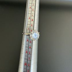 IGI Certified 3.00 CT E VS1 Round Cut Lab Grown Diamond Engagement Ring 14k White Gold