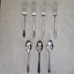 Vintage 1847 ROGERS BROS Silverware Flatware Set Of 7